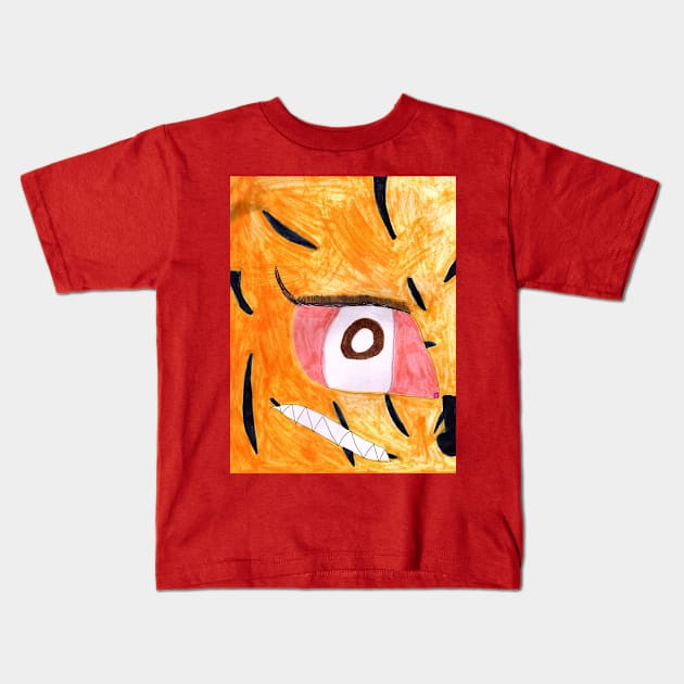 eye of the tiger Kids T-Shirt by sofies1shop